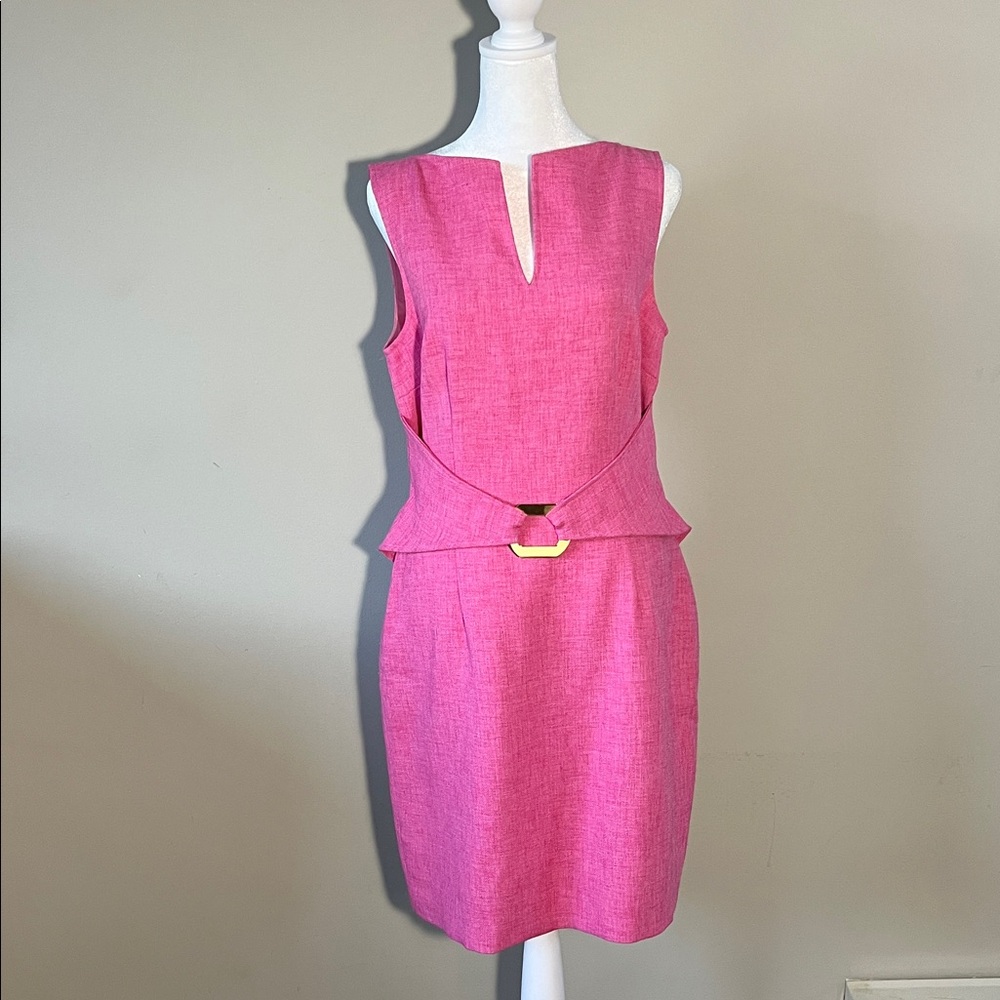 David Meister Pink Sleeveless Dress